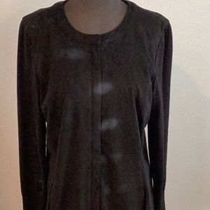 Faux suede in black size 8 Hby Halston